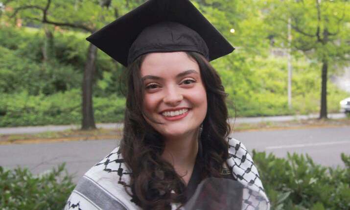 Ayşenur Ezgi Eygi, at her graduation from the University of Washington earlier this year (Eygi family/International Solidarity Movement/AP)